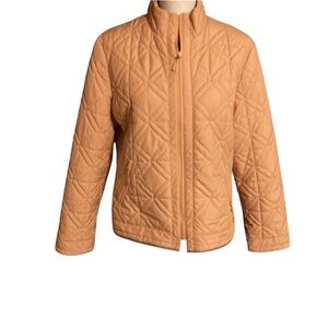 Talbots quilted short jacket medium petite